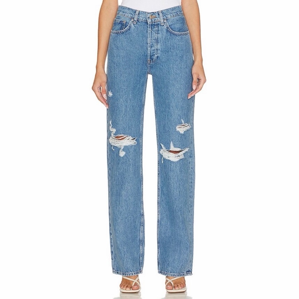 Anine Bing Gio Jean Destructed Blue Bayou